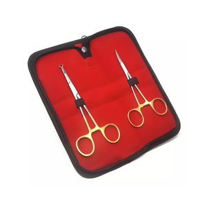 Juego de Vasectomía sin Sutura GOLD-SILVER Premium Alemán, Instrumentos Quirúrgicos de Acero Inoxidable, Logotipo Personalizado, Alta Calidad, Manual - Product Image 1