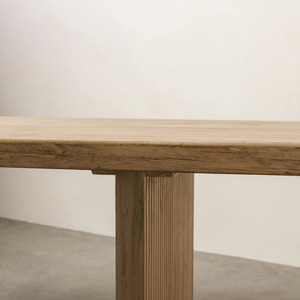 Mesa de Comedor de Madera Maciza de Lujo, Ecológica, para 6 Personas, Diseño Tradicional, Muebles Duraderos, Uso Residencial y Hotelero - Product Image 3