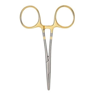 Fórceps hemostáticos de pesca con atado de moscas de medio oro, fórceps de pesca de tamaño personalizado de acero inoxidable alemán de 5" - Product Image 5