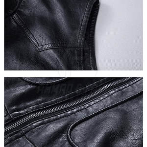 Chaleco de Cuero para Hombre, Personalizado, Resistente, Invernal, Informal, Transpirable, Cortavientos, Ecológico, de la Mejor Calidad, Gran Venta 2026 - Product Image 6