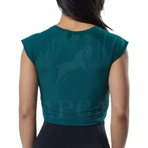 Capcan International's XL Talla 100% Algodón Camisetas de mujer Ecológico Botón de invierno Hip Hop Fitness Set Nuevos diseños personalizados - Product Image 4
