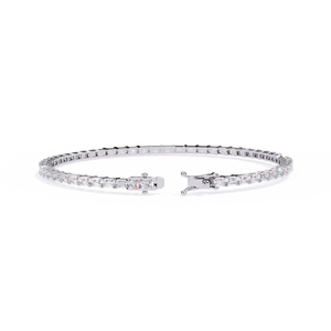 Magnifique bracelet et jonc en or 18 carats avec diamants de laboratoire - Product Image 4