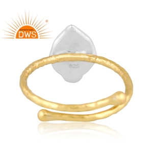 Último diseño hecho a mano, anillo apilable chapado en oro de 18 quilates, joyería fina Demi para mujer, regalo para ella - Product Image 4