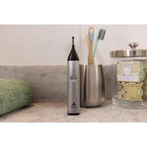 Tondeuse portable sans fil double face humide et sèche tout-en-un à lame unique pour le corps, le visage, les oreilles et les poils du nez, en plastique - Product Image 2