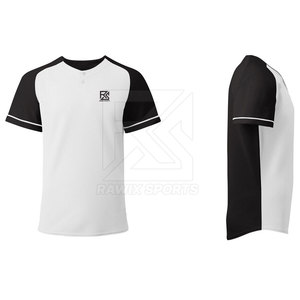 เสื้อเจอร์ซีย์เบสบอลทำจากปากีสถานเสื้อเจอร์ซีย์เล่นกีฬาเบสบอลสีสั่งทำ - Product Image 4