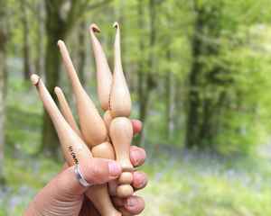 Crochets à crochet en bois de sheesham de qualité supérieure, naturels, tournés à la main, ergonomiques, pour le tricot et le crochet - Product Image 4