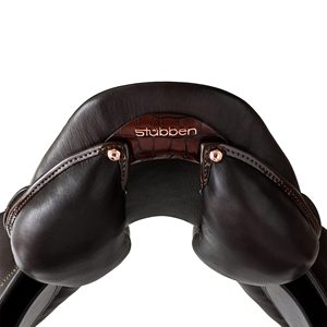 Vente en gros personnalisable cheval Stubben Portos saut selle de dressage original noir marron cuir bois/plastique meilleure qualité - Product Image 2