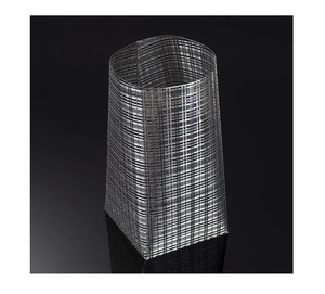 Florero de Metal moderno de lujo decorativo de tendencia superior Diseño de corte Lazer Color plateado para decoración de interiores Boda - Product Image 4