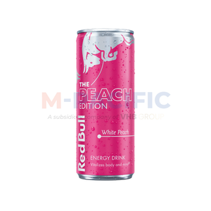 BOISSON ÉNERGISANTE REDBULL ÉDITION PÊCHE ORIGINE EUROPE 250ML - Product Image 1