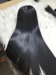 Top Vente Court Vierge Brut Noir Os Droite Cheveux Humains De Haute Qualité En Gros Non Transformés pour Lace Front Vietnamien Un - Product Image 4