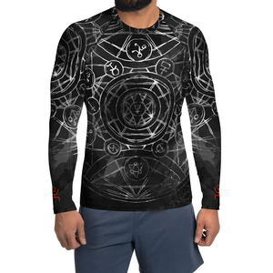 Maillots de compression en gros : Créez votre propre Rash Guard personnalisé avec impression par transfert thermique, antibactérien, écologique, pour MMA (manches longues) - Product Image 1