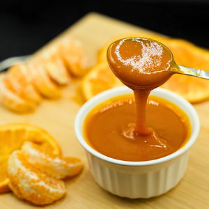 Purée d'orange naturelle de haute qualité aromatisée, concentrée, en fût en acier à double paroi, stockage congelé, à bas prix, instantanée - Product Image 5