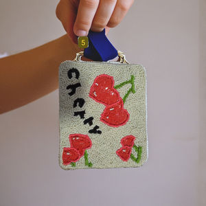 Estilo étnico hecho a mano con cuentas monedero HOP Pascua embrague zanahoria huevo diseño suave Mini bolso uso diario tarjetas al por mayor colorido - Product Image 4