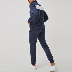 Vêtements de sport jogging unis et écologiques personnalisés pour hommes sweat à capuche à fermeture éclair à manches longues avec survêtement ensemble de survêtement décontracté - Product Image 2