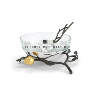 ชามโลหะทันสมัยและทันสมัยพร้อมดีไซน์เรียบง่ายงานทองเหมาะสำหรับการตกแต่งภายในแบบร่วมสมัยและการตั้งโต๊ะอย่างมีสไตล์ - Product Image 2