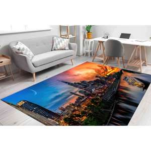 Alfombras de Paisaje de Nashville, Alfombra Luna, Alfombra Paisaje Urbano, Alfombra Estampada, Alfombra Delgada No Tejida - Product Image 2