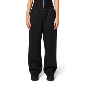 Fabricant de pantalons de survêtement évasés personnalisés Poids lourd 500 Gsm Pantalon de survêtement ample à jambe droite en éponge française pour hommes - Product Image 4