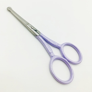 Tijeras profesionales de lujo para el cuidado de las uñas, hoja recta curvada de acero inoxidable para pestañas, recorte de cutículas, tijeras de peluquería - Product Image 3