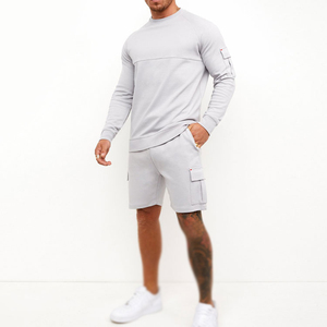 Conjunto de chándal deportivo personalizado OEM para hombre, chaqueta y pantalones con cremallera completa de terciopelo transpirable de ajuste informal largo, cuello con capucha de talla grande, gran oferta - Product Image 1