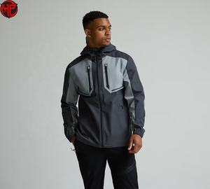 Chaqueta Cortavientos Deportiva Casual para Hombre, Impermeable y Reflectante, para Senderismo y Camping, de Nailon - Product Image 1