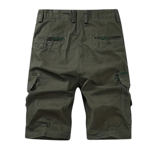 Ropa de Verano 2025 de Color Verde Sólido, la Mejor Calidad, 100% Algodón, Ecológica, Transpirable y Cómoda, Servicio OEM, Bolsillo Tipo Cargo para Hombre - Product Image 2