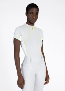 Camiseta Deportiva de Equitación para Mujer, Ligera, de Manga Corta, Transpirable, de Tela Elástica, Capa Base de Alto Rendimiento, Servicio OEM - Product Image 4