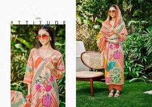 ฝ้าย Schiffi ดิจิตอล salwar kameez คอลเลกชันแคตตาล็อกเต็มรูปแบบที่มีอยู่ในอัตราขายส่งคอลเลกชันพรีเมี่ยม - Product Image 4