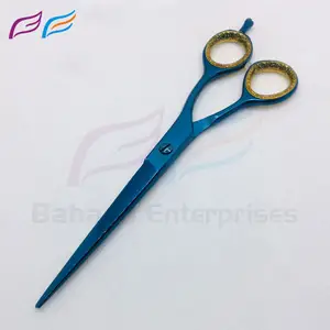 Scissors Black Color Hair Cutting Scissors Hair Shears 5.5" Razor Edged Durable Hair Cutting Tools Handcrafted Barber Scissors