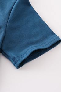 Ensemble de vêtements amusant pour garçon imprimé dinosaure bleu marine Style préhistorique pour un confort quotidien et une tenue toute la journée - Product Image 3