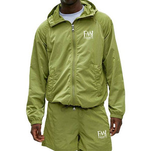 Ensembles coupe-vent pour hommes de haute qualité avec logo personnalisé sur le devant, coupe décontractée, respirants, imperméables, ensembles deux pièces pour l'hiver - Product Image 1