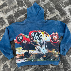 Sweat-shirts à capuche personnalisés avec logo, impression sérigraphique, 480 GSM, confortables, style unique, fabricant, prix bas, sweat-shirts à capuche - Product Image 5