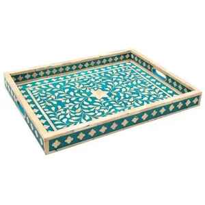 Plateau de service en os incrusté, plateau à chocolat, plateau à dessert en nacre à prix compétitif - Product Image 1