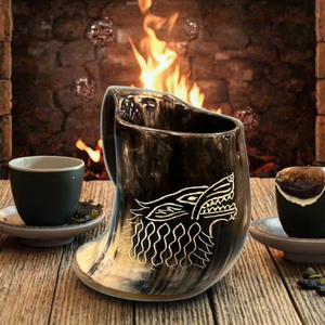 Taza de Cuerno Ecológica Inspirada en Animales, Duradera, Artesanía de Larga Duración, Experiencia Única de Beber Pulida, Personalizable - Product Image 2