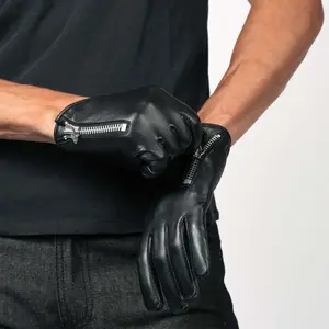 Herren echte Schaffell Leder handschuhe für Winter und kaltes Wetter Touchscreen Fahr handschuh