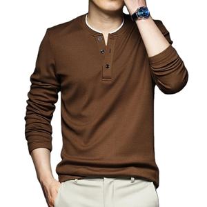 Camiseta Polo de Alta Calidad para Hombre, Nueva Camiseta de Primavera y Otoño, Estilo Urbano, Informal de Negocios, Bordada, Holgada, de Manga Larga, Ajustada - Product Image 3