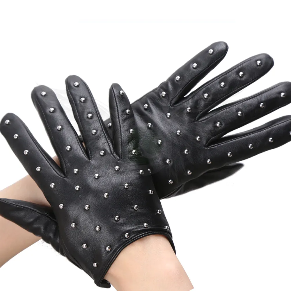Winter Outdoor Warm Cute Leather Touch Screen Gloves for Women Man Custom Fashion Leather Gloves Unisex Leather Dressing Gloves