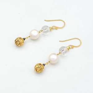 Pendiente de aro de estilo bohemio chapado en oro de 18 quilates para mujer, acero inoxidable con piedras preciosas de diamante, Material principal, joyería de latón - Product Image 4