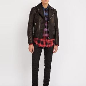 เสื้อเชิ้ตผ้าสักหลาดลายสก็อตแขนยาวสำหรับผู้ชายทรงหลวมแบบลำลองผ้าสักหลาดอ่อนพอดีตัว - Product Image 2