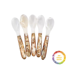 Cuillère en nacre de luxe élégante pour la maison et le restaurant Cuillère en coquillage faite à la main de haute qualité - Product Image 6