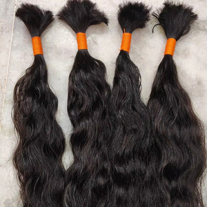 Usine en gros 100% donneur unique cheveux indiens bruts faisceau vague naturelle vendeurs d'extensions de cheveux vierges - Product Image 1