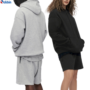 Conjunto Deportivo Unisex con Logotipo Personalizado, Novedad, Otoño, Moderno, Transpirable, de Secado Rápido, Sudadera con Capucha, Pantalones Cortos, Forro Polar, Manga Larga, Talla Grande - Product Image 3