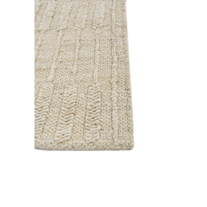 Tapis en jute et chanvre tissé plat Nomadic Threads PDJT-697 ivoire, couleur unie, rectangulaire, pour couloir, maison, salon, chambre, entrée - Product Image 4