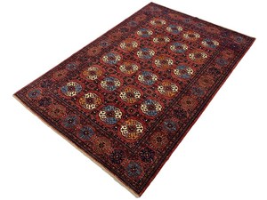 Tapis antidérapant multicolore noué à la main haut de gamme en laine antique de qualité supérieure tissé abstrait priant pour la maison tapis de salon en coton - Product Image 6