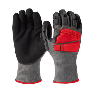 Custom Impact Kevlar & <b>Synthetic</b> <b>Leather</b> Anti-Slip 4mil Working Gloves for Personal Care Wholesale - Product Image 4