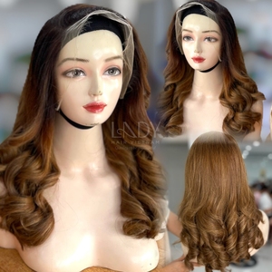 Cabello fino de bebé de alta calidad 100% Peluca de cabello humano vietnamita cierre pelucas delanteras de encaje cabello ondulado - Product Image 3