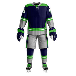 Uniforme de hockey sur glace en tissu polyester 100% taux d'usine sur mesure de qualité supérieure prix raisonnable uniforme de hockey sur glace - Product Image 1