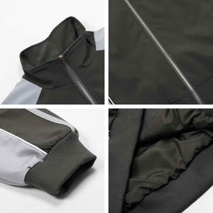 Chándales cortavientos de gran tamaño Tiras laterales Cuello alto Casual Aceptar chándales de moda de alta calidad personalizados para hombres - Product Image 4