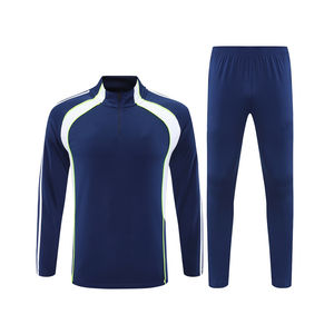 Chándal de invierno personalizado para hombre, chándal transpirable para correr con cremallera, conjunto informal de talla grande para hombre - Product Image 2