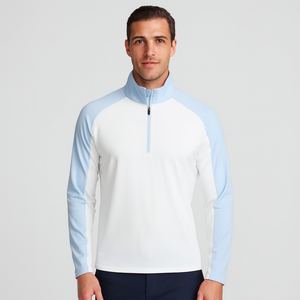 Pull à col Logo personnalisé Sports de plein air Pull en polyester spandex avec motif solide Fournisseur - Product Image 5