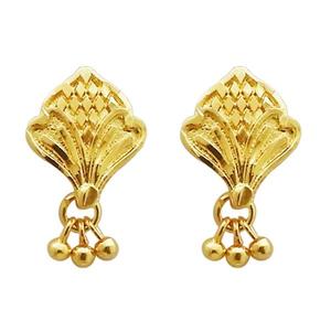 Kriaa Boucles d'oreilles en plaqué or vintage et tendance avec diamant taille poire or rose motif géométrique perle-1311721 pour fiançailles - Product Image 1